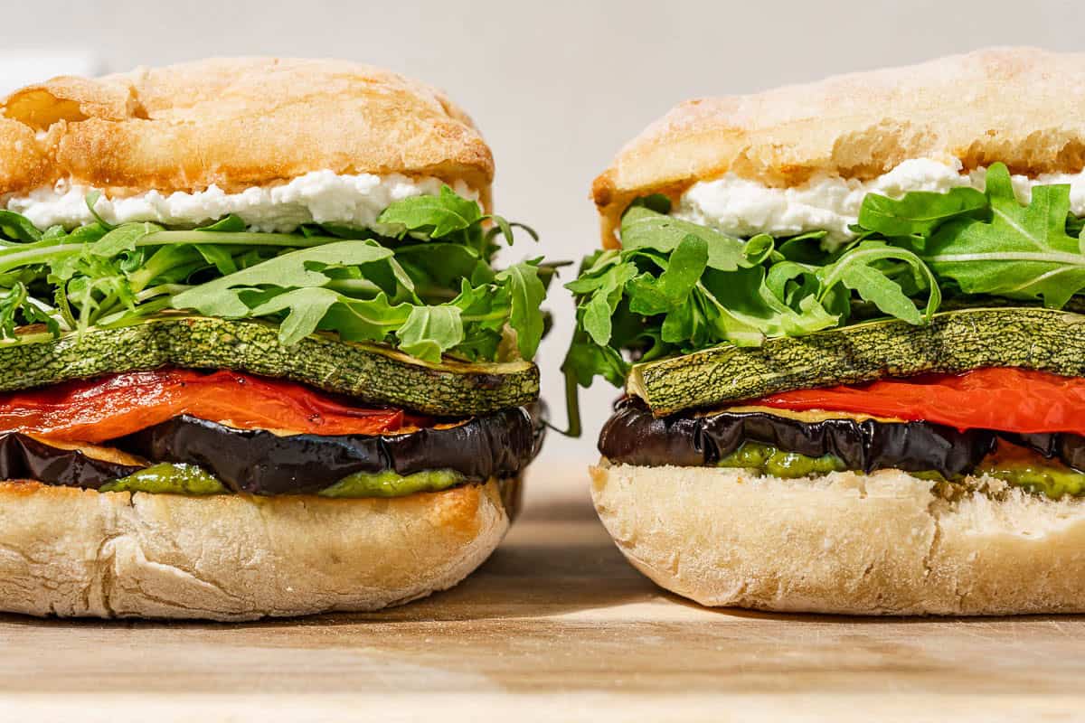 Greek vs. Italian Roasted Vegetable Sandwiches: A Flavor Showdown